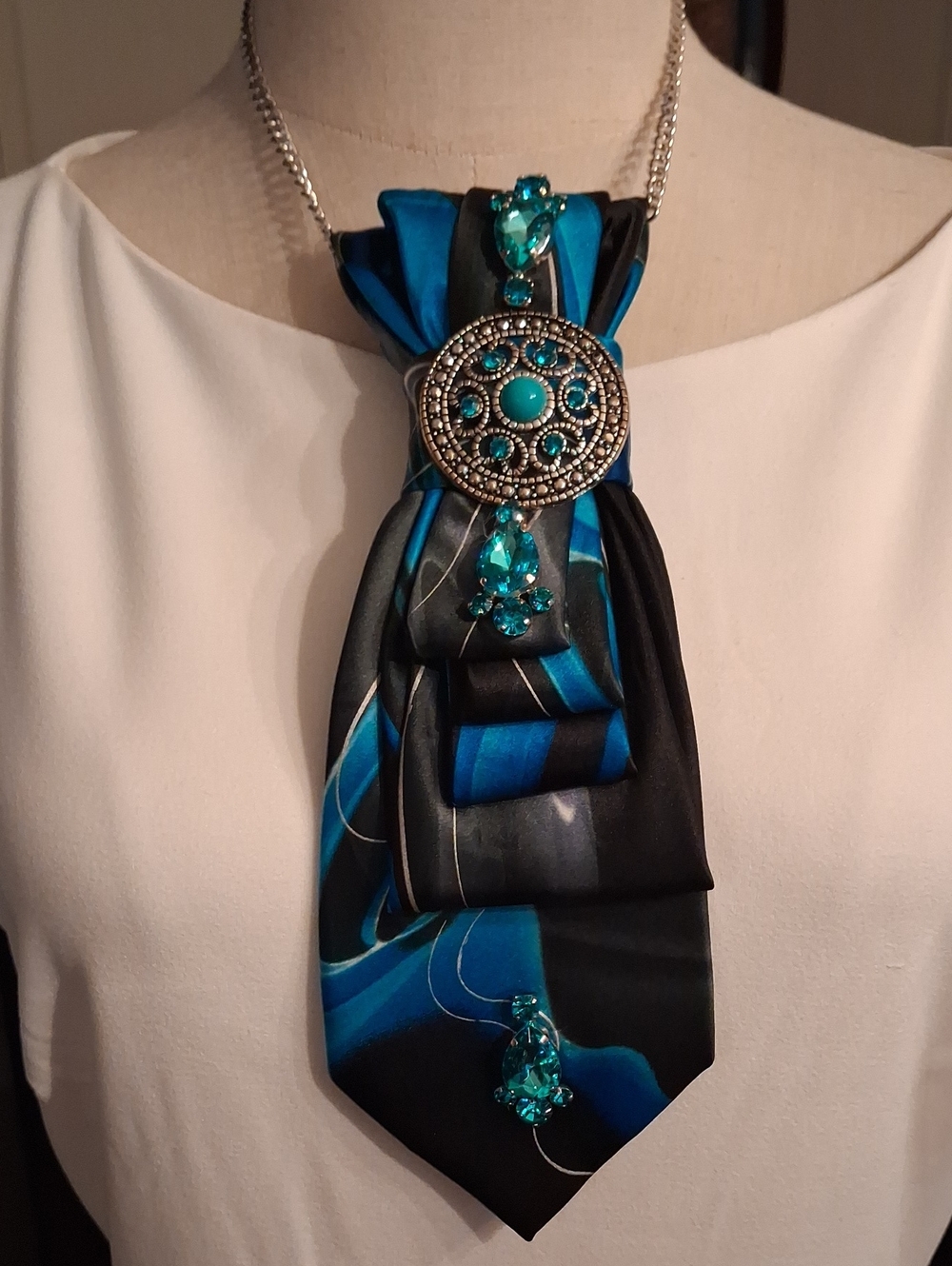 J. Garcia Upcycled Necktie Necklace